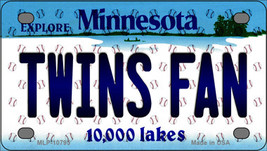 Twins Fan Minnesota Novelty Mini Metal License Plate Tag - £11.71 GBP