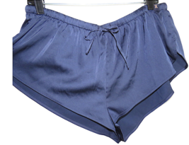 Savage X Fenty Women&#39;s Navy Satin Sleep Lounge Shorts Size XL - £11.80 GBP