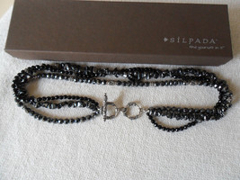 Silpada~Sterling Silver, Black Onyx &amp; Hematite Bead Necklace~N1094 - $58.75
