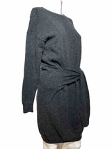 Vince Sweater Dress Women&#39;s Small Merino Wool Cashmere Black Tie Waist - AC - £65.99 GBP