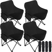 4 Pack Portable Outdoor Folding Chairs For Camping, The Beach, Sports Events, - £99.83 GBP
