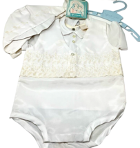 Vintage Baby Boy Christening Outfit Set White Madonna #429  0-6 Months - $275.73 MXN