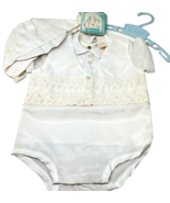 Vintage Baby Boy Christening Outfit Set White Madonna #429  0-6 Months - $274.15 MXN