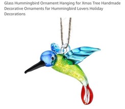 Hummingbird Crystal Suncatchers Ball Prisms Hanging Ornament Home Weddin... - $12.75