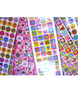 BRIGHT CHEERFUL GIRL STICKERS OVER 1000 (9 SHEETS) NEW - £5.48 GBP