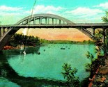 Oregon City Oregon OR Willamette River Bridge UNP Vtg 1920s Postcard - $3.91