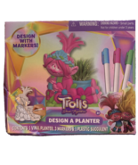 TROLLS BAND TOGETHER *DESIGN A PLANTER* WITH PLASTIC SUCCULENT &amp; MARKERS... - $279.97 MXN