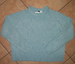 womens sweater small nwot lgiht blue crew neck divided h&amp; m - £23.27 GBP