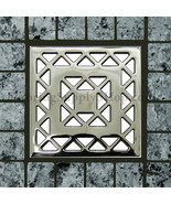 Ebbe Unique Square Shower Drain Brushed Nickel -  Lattice - $166.53 CAD