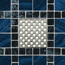Ebbe Unique Square Shower Drain Weave Brushed Nickel - $122.29
