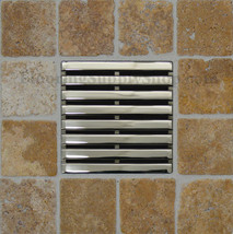 Ebbe Unique Square Shower Drain Brushed Nickel - Parallel - £97.45 GBP