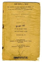 U S Customs Guards&#39; Force Reviewer 1945 CONFIDENTIAL  - £45.84 GBP