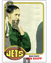 1976 STCC #26 Topps Ken Shipp New York Jets Coach custom HOF - £2.99 GBP