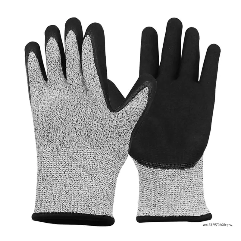 PE Level 5 Safety Anti Cut Gloves High-strength Industry Kitchen Gardeni... - £43.59 GBP