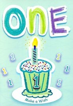 Age One Make A Wish - Birthday Greeting Card - 01001-2 - £2.19 GBP