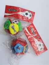 Coca Cola 2002 Fifa World Cup Korea Japan 4&quot; Mini Soccer Ball Football Set Of 2 - £55.28 GBP
