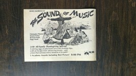 Vintage 1980 The Sound of Music Julie Andrews Original TV Ad 721 - £5.19 GBP