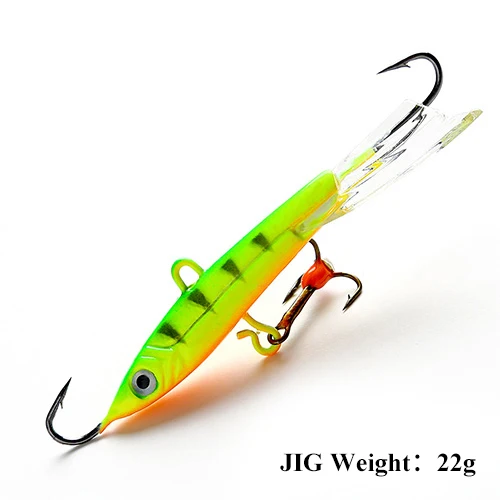 FTK Winter Ice Fishing Lure 22g/80mm Movable Fishing Bait Fish Hook Ice Balancin - $33.30