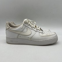 Nike Air Force 1 &#39;07 315122-111 Mens White Lace Up Athletic Sneaker Size 9.5 - £35.82 GBP