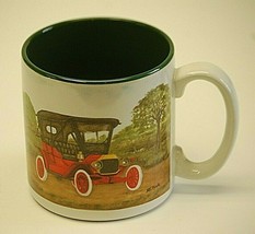 Red Model T Mug Cup Coffee Hot Cocoa Tea by S. Tuck Flowers Inc. Balloons - £13.24 GBP
