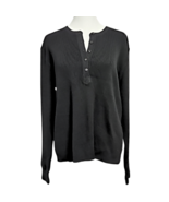 Ralph Lauren Womens 100% Wool Sweater Henley Type Front Size XL - $135.81 CAD