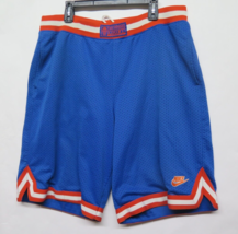 Nike Supreme Court Classic Hoops Basketball Shorts Blue Orange SZ XL Vtg Warm Up - £22.35 GBP