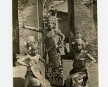 3 Young Girls Thai Dancers Black and White Photo 1930&#39;s - $27.72