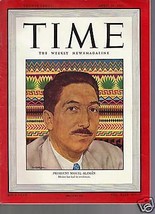 Time Magazine President Miguel Aleman April 28, 1947 - £11.62 GBP