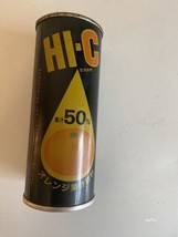 Showa Retro HI-C Orange Fruit Juice 50% Empty Can Pull Tab Japan Coca-Cola - $98.01
