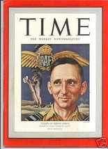Magazine Time  Sir Arthur Tedder   November 9 1942  - £11.67 GBP