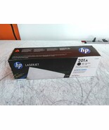 New HP LaserJet 201A CF400A Black Print Cartridge Sealed Torn Box - $66.50