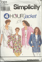 Simplicity pattern 8301 Misses Jacket with Optional lining Size 6,8,10,12 - $5.99