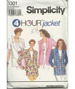 Simplicity pattern 8301 Misses Jacket with Optional lining Size 6,8,10,12 - $113.85 MXN