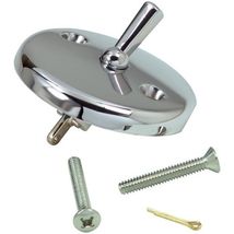 DANCO Bath Tub Overflow Plate with Trip Lever, Chrome, 1-Pack (80991) - $19.38