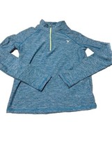 Girls Old Navy Active Pull Over Blue Thumb Hole Quarter Zip Size Large - €6,67 EUR