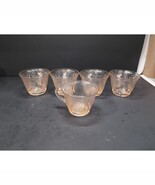 Hazel Atlas Royal Lace Pink Depression Tea Cups, Set of 5, Vintage Tea P... - $47.52 CAD