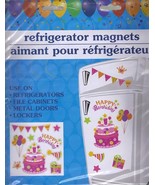 Build Your Own Happy Birthday Crown Cake Balloon Hat Gift Refrigerator M... - $60.63 MXN