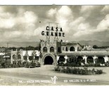 Vista Del Hotel Real Photo Postcard Casa Grande Cuidad Valles S L P Mexico - £9.47 GBP