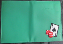 Passport Green Book Cover Ace of Spades Card Dice Gambling CAad Play Rus... - £13.98 GBP