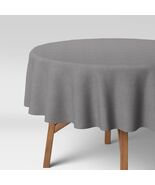 Threshold 70&quot; Round Solid Tablecloth Gray Cotton Recycled Polyester - €12,48 EUR