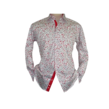 Men Shirt J.Valintin Turkey Usa All Egyptian Cotton Axxess Style 3325-01 Red image 2