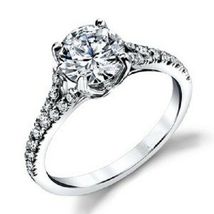 1.50CT Round Cut Diamond Women&#39;s Solitaire Diamond Engagement Ring White Gold Fn - £52.10 GBP