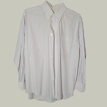 Valentino Mens Uomo Dress Shirt 16-33 Pinstripe Blue White Yellow Tan Size US - £11.89 GBP