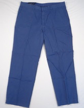 Polo Ralph Lauren Blue Flat Front Cotton Casual Pants Men's 38 X 30 NWT - £58.75 GBP