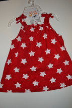 Carter&#39;s Girls Infants 2 Piece Outfit   Size 6 M  NWT Red With Stars - £11.00 GBP