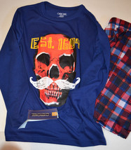 Cherokee Boys Two Piece Pajama Set Size M 8/10 NWT Skull  - £11.21 GBP