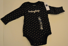 Baby GAP Infant Long Sleeve Body Suit Blue W/Stars Size 3-6M  NWT - £11.18 GBP