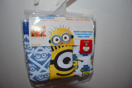 Despicable Me 2  Boys  Briefs 3 Pack Sizes  6 NIP   - $9.99