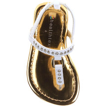 Healthtex Girls Rhinestone Sandal Infant Toddlers Shoes Sizes 4 5 6 NWT - $12.99