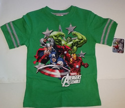 Marvel Avenger Assemble  Boys T Shirt Size 4 or 7    NWT Green - £11.05 GBP
